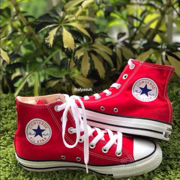 NWT Converse 🔥Adult Fabric AllStar Red HT W AUTHE - Picture 6 of 8