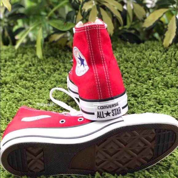 NWT Converse 🔥Adult Fabric AllStar Red HT W AUTHE - Picture 7 of 8