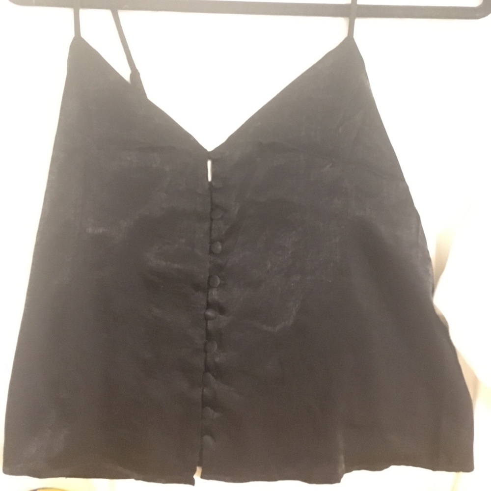 Black button up tank
