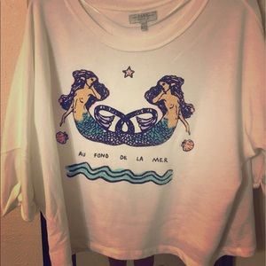 ZARA France crop top sweatshirt