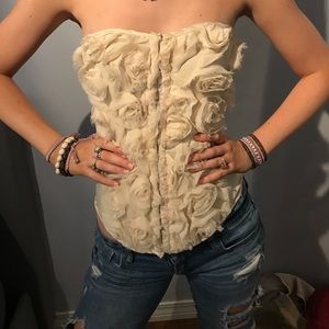 Cream corset top!