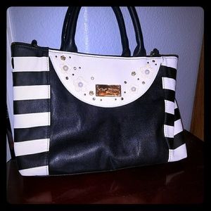 Betsy Johnson Black & White Purse