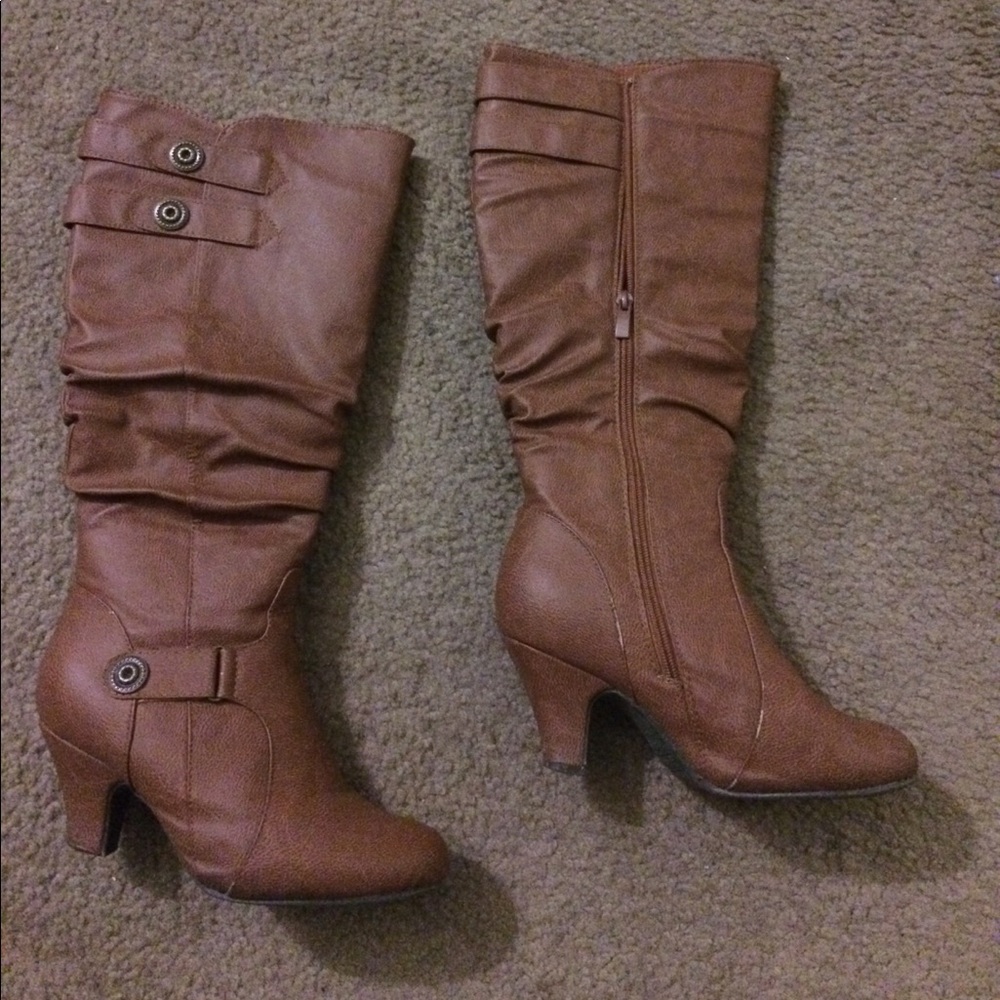 Camel color boots