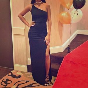 Lulu's One Shoulder Dress