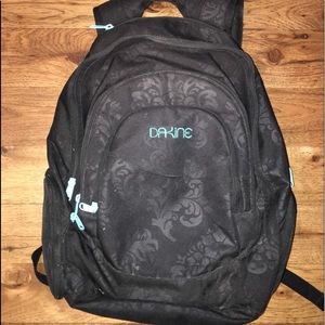 Dakine Matte Black Paisley Backpack