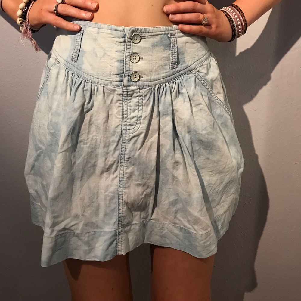 Acid Wash Soft Jean Skirt!!