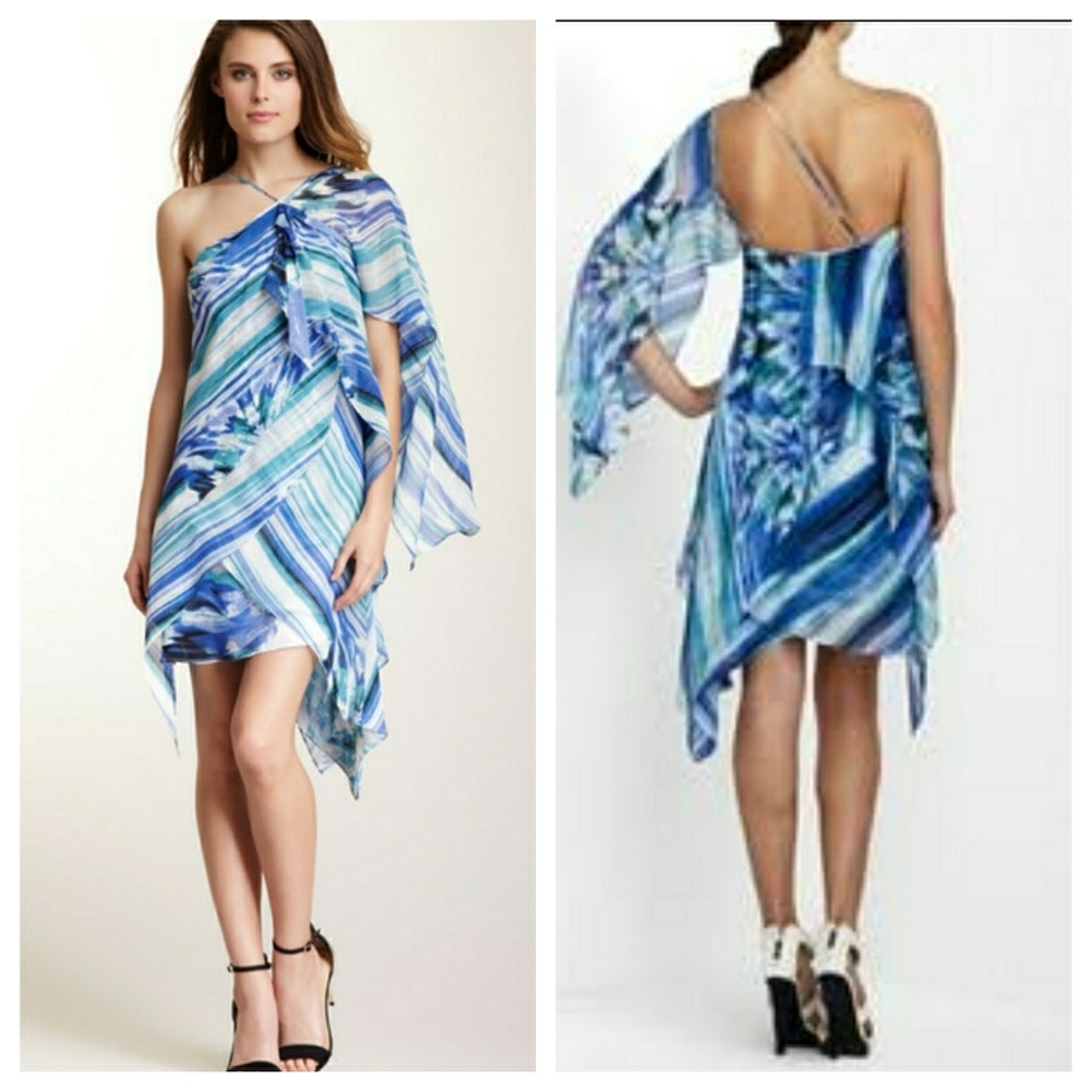 New Bcbg Maxazria GIGI Layered Halter Silk chiffon - Picture 2 of 8