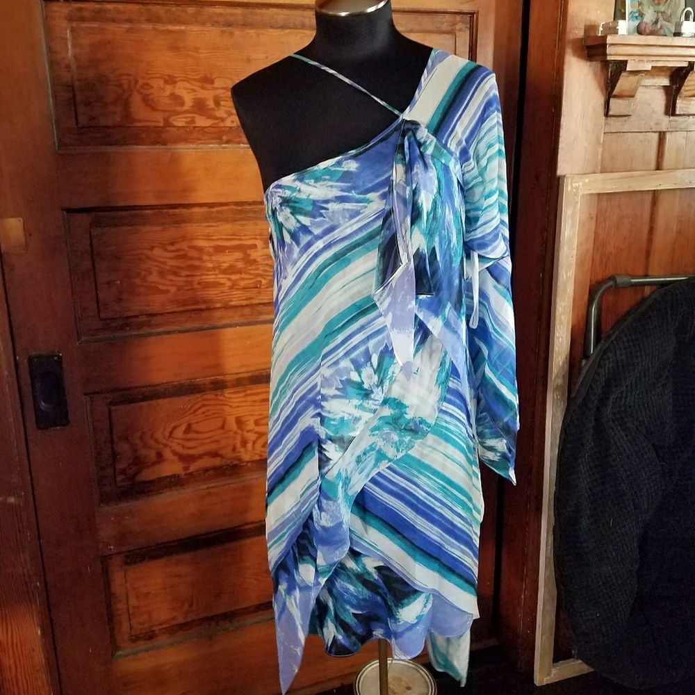New Bcbg Maxazria GIGI Layered Halter Silk chiffon - Picture 6 of 8