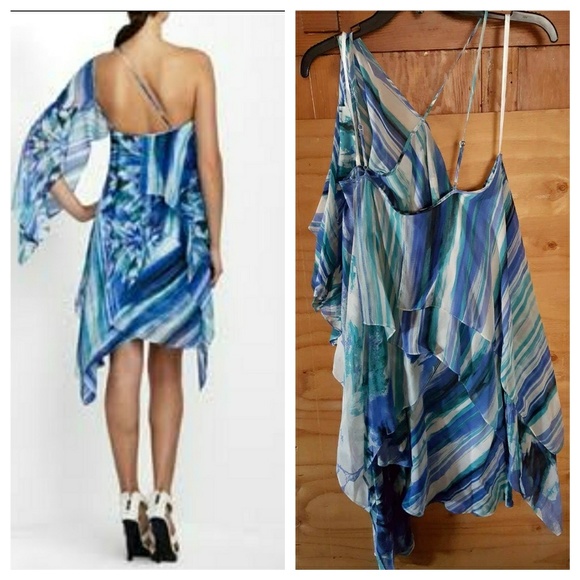 New Bcbg Maxazria GIGI Layered Halter Silk chiffon - Picture 4 of 8