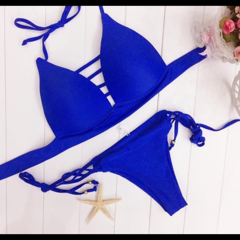 Blue Padded Bikini