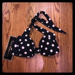 Esther Williams Polka Dot Halter Bikini Top
