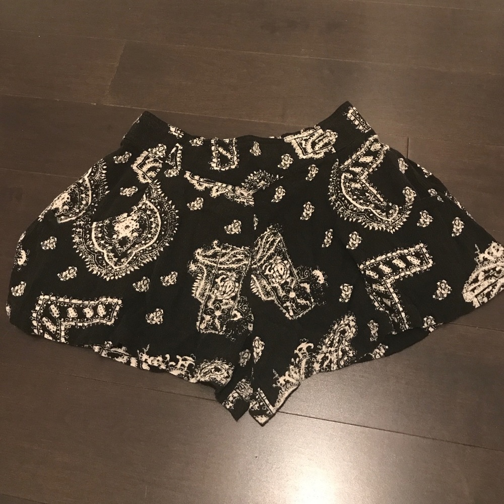 Free people high waisted bandana shorts