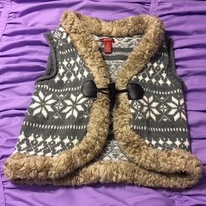Gray girl vest