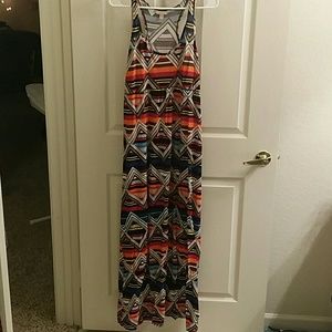Banana Republic Multicolored Maxi Dress Sz Large