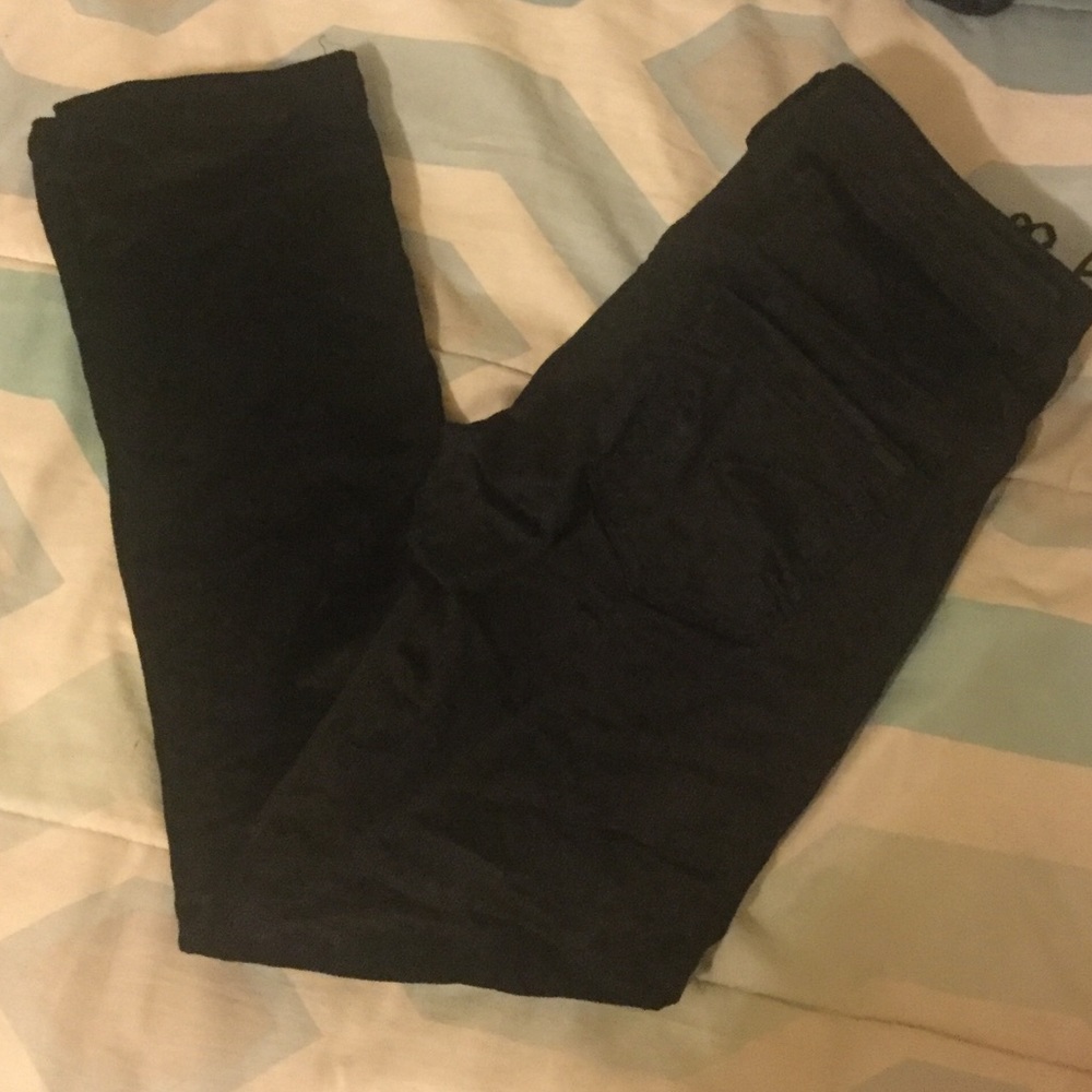 Corduroy black jeans