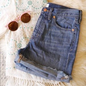 Madewell denim boyshorts in thornecliff wash