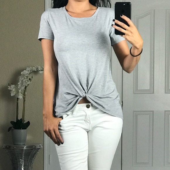 SOFTEST Knot Front Tee - Picture 1 of 7