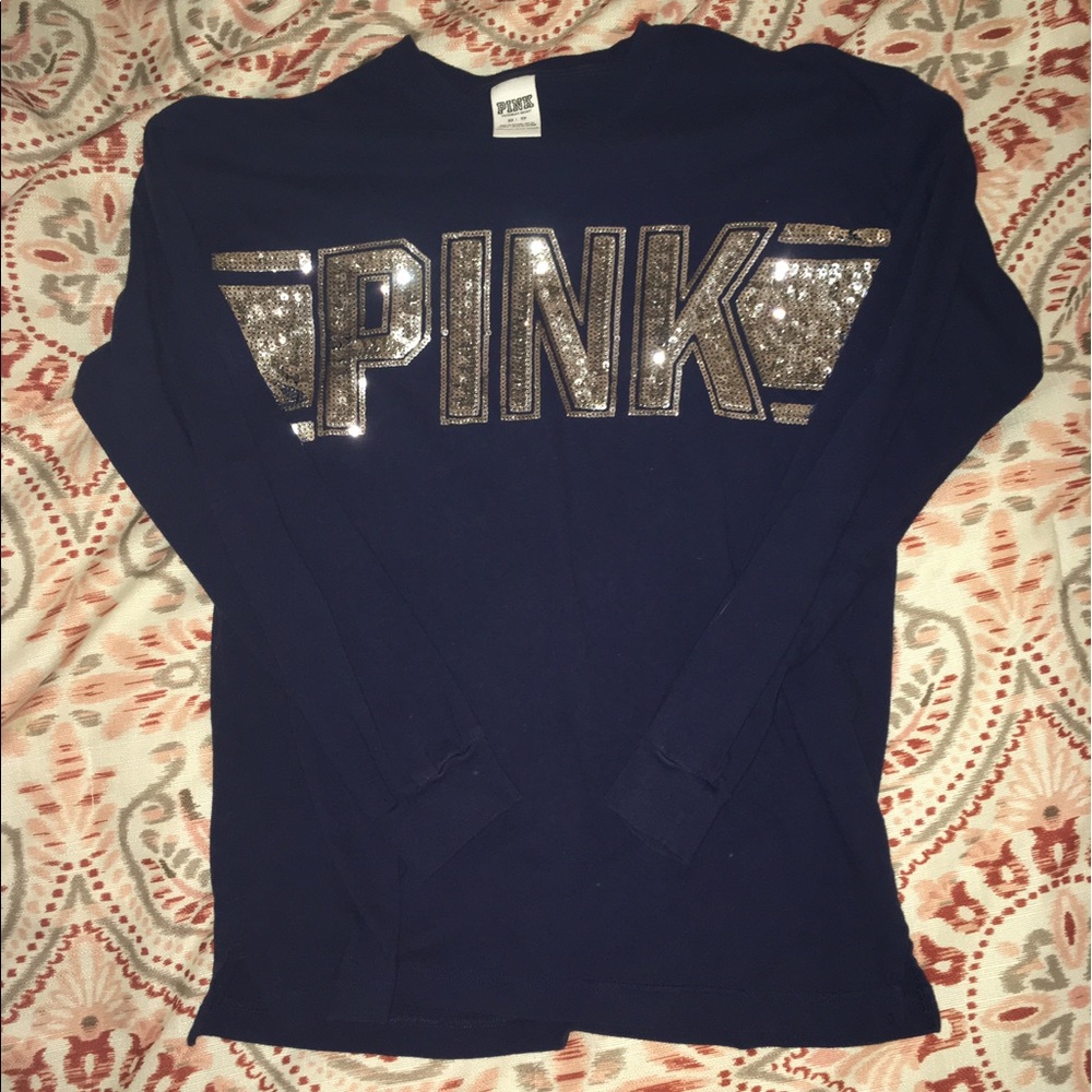 PINK long sleeve w/ sequins!