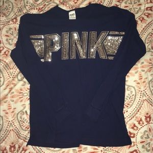 PINK long sleeve w/ sequins!