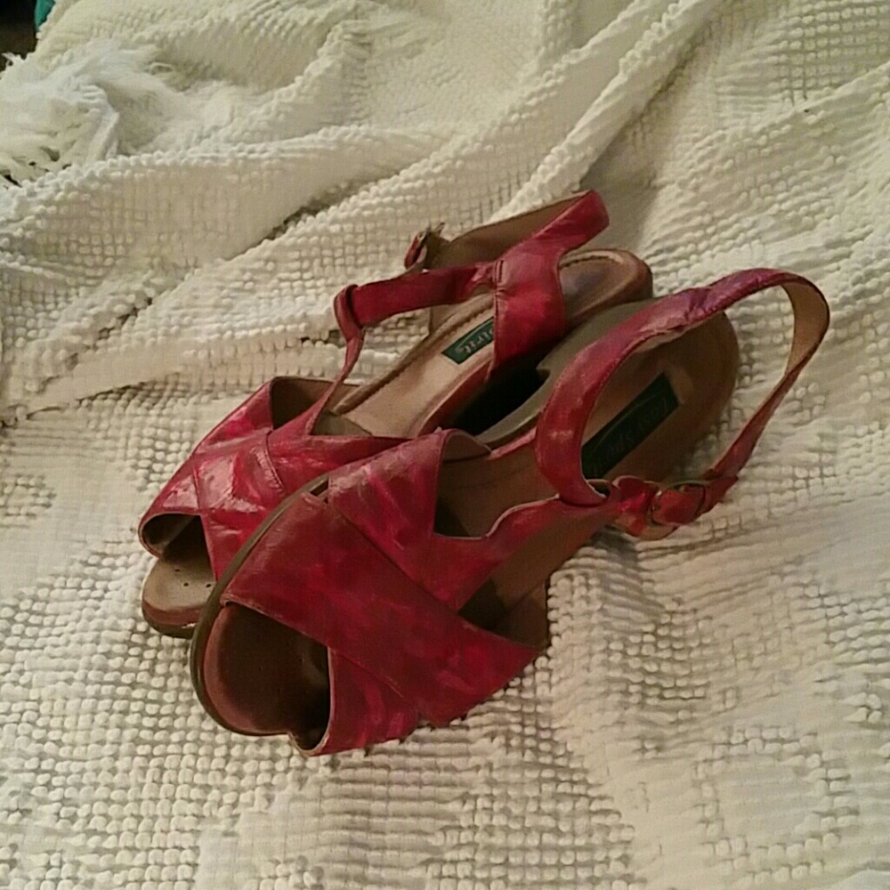 Leather Hand Painted Sandals