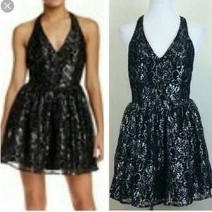 Final price! Free Press black and silver dress