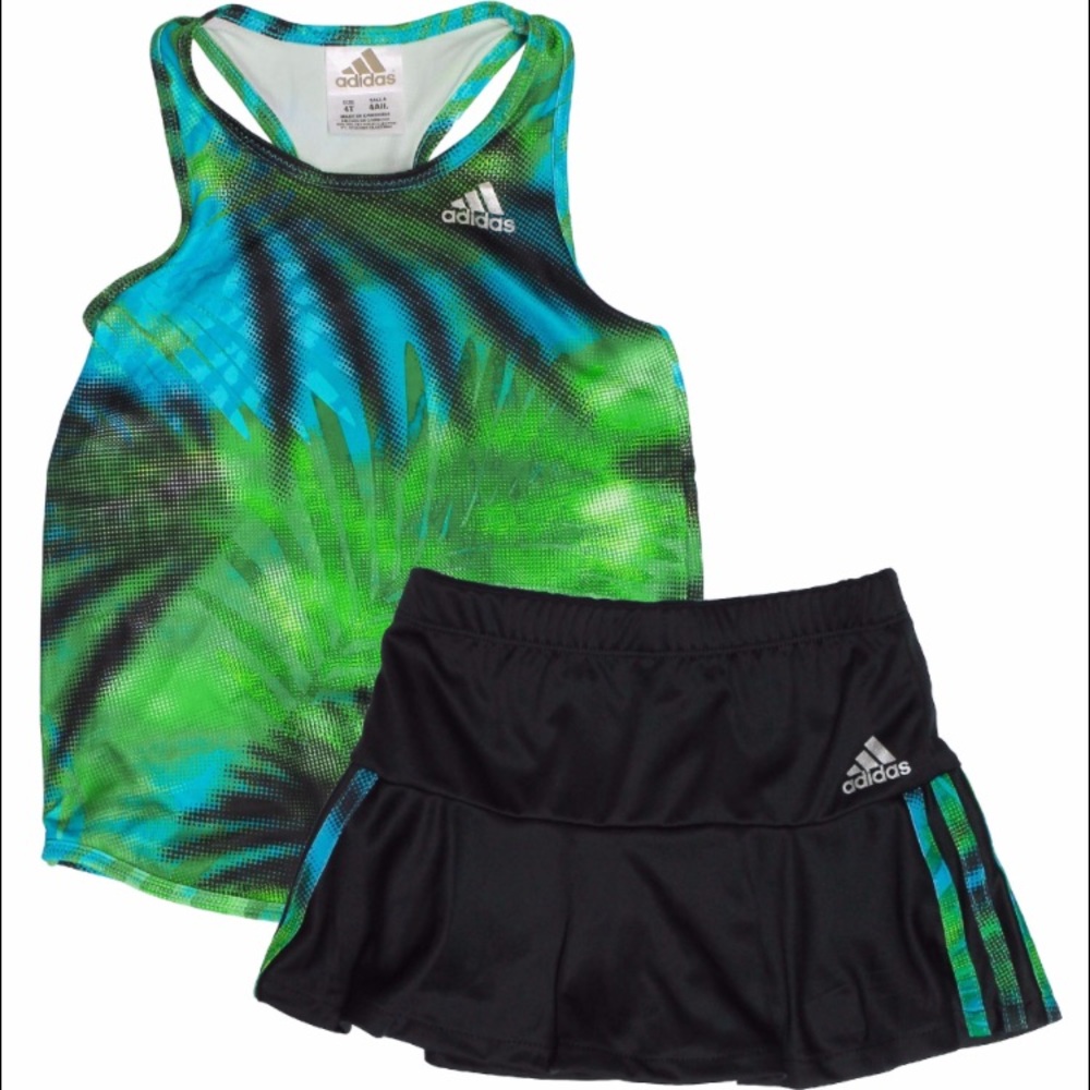 Girls Adidas Skort Set