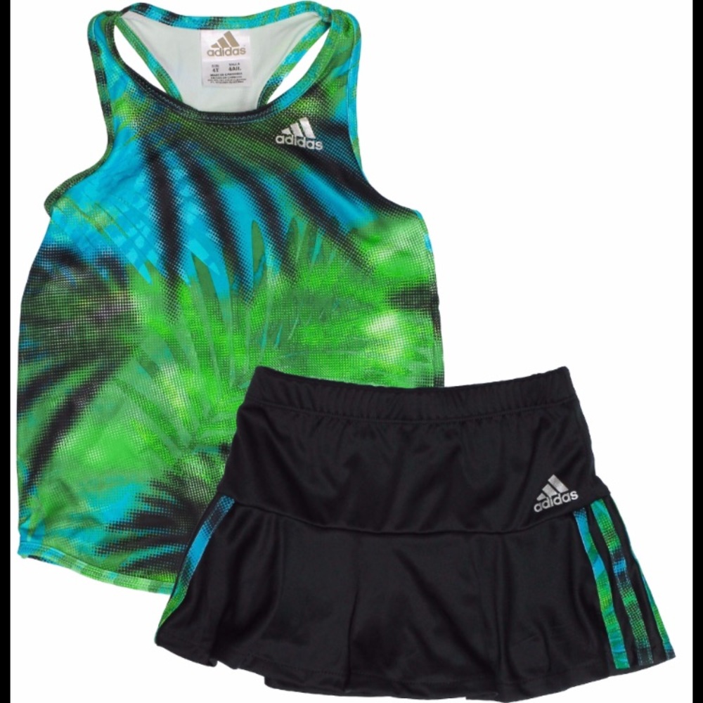 Girls Adidas Skort Set