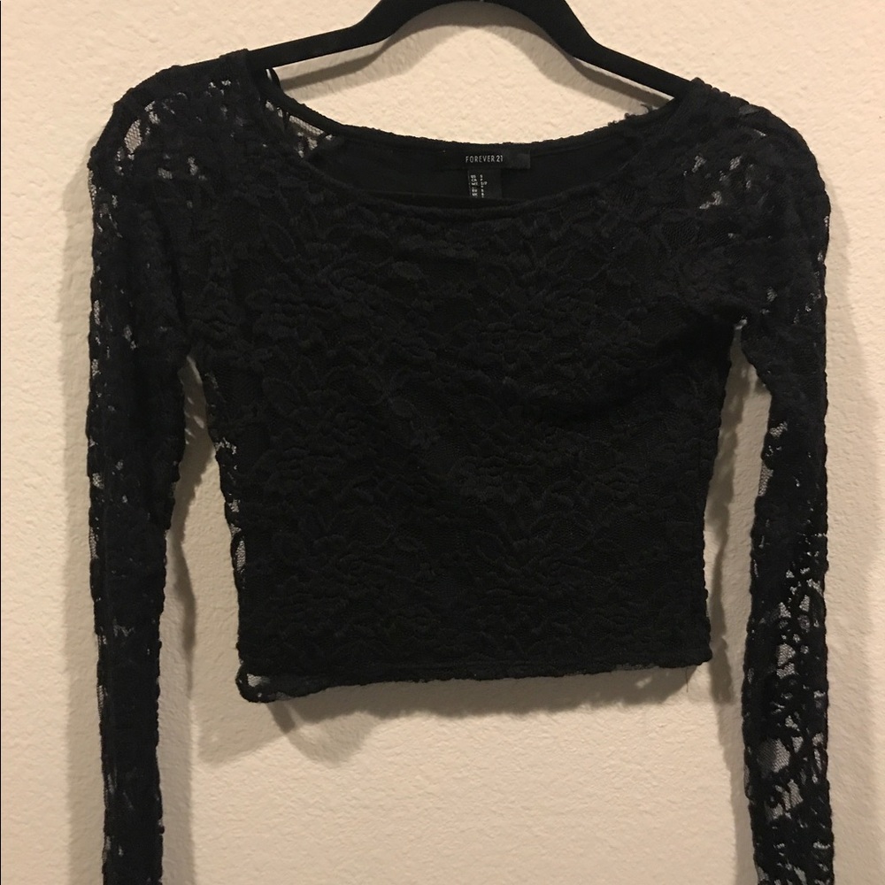 Floral Lace Crop Top