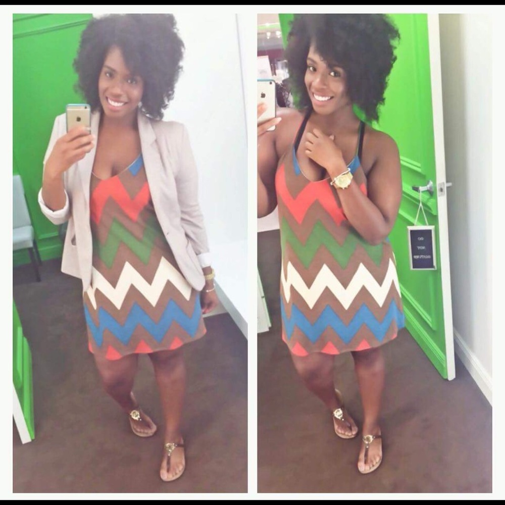 Abstract shift dress