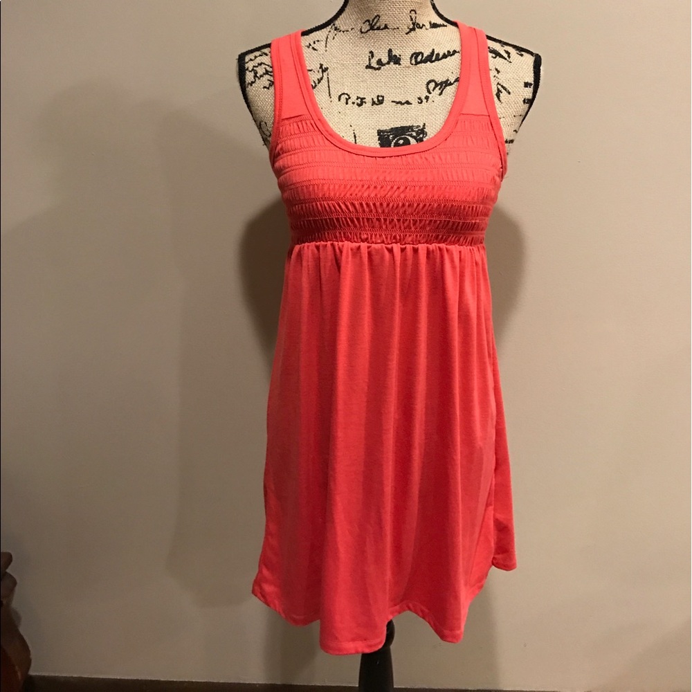 Coral/orange dress