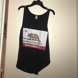 High low California crop top