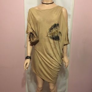 Assymetrical Dress with Cutouts