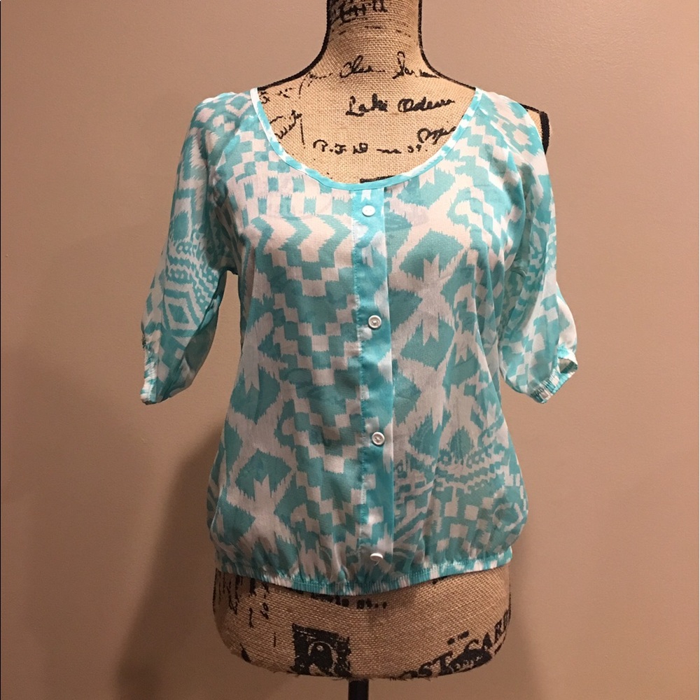 Turquoise summer shirt