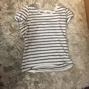 Divided B&W Striped Tee