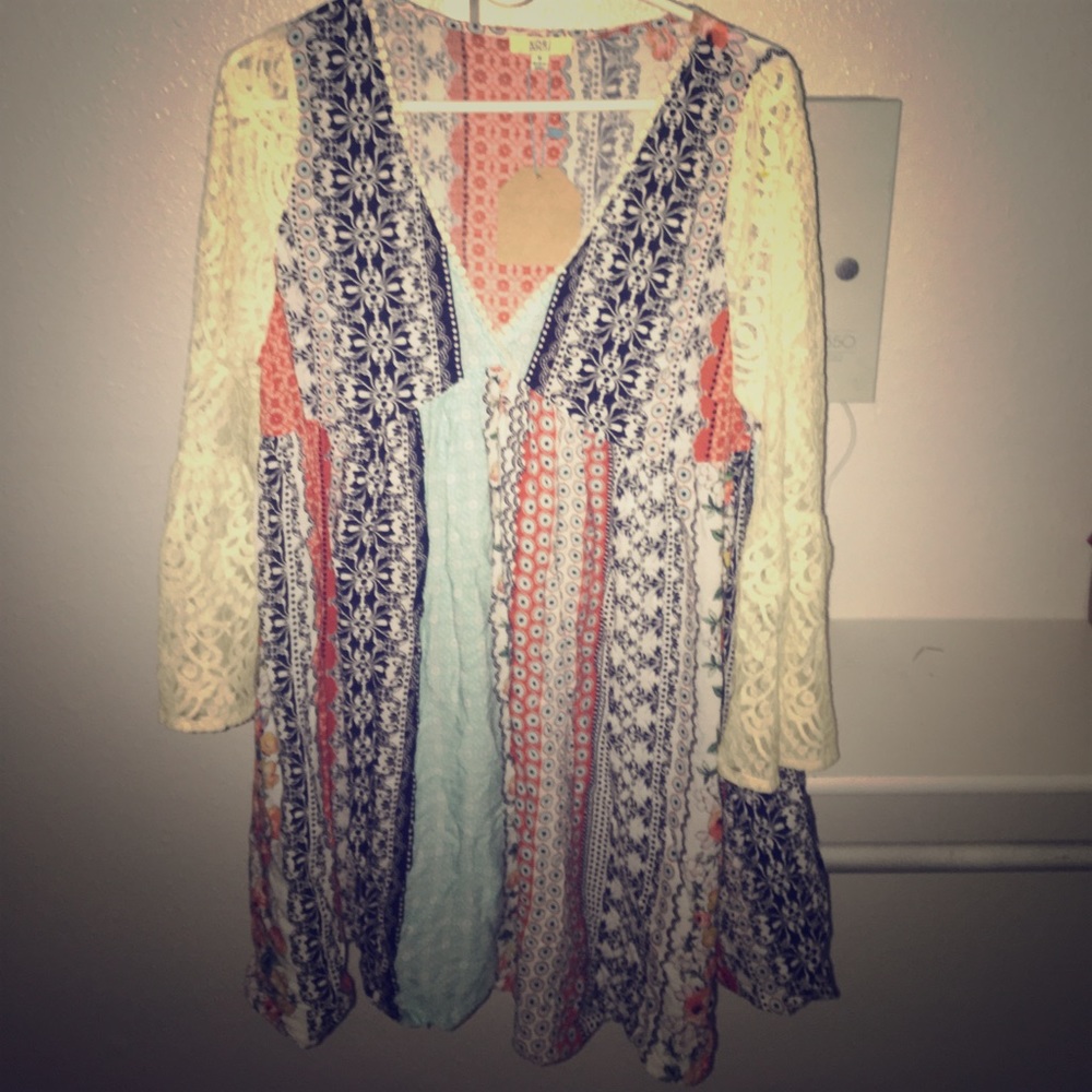 Floral and Lace Dress