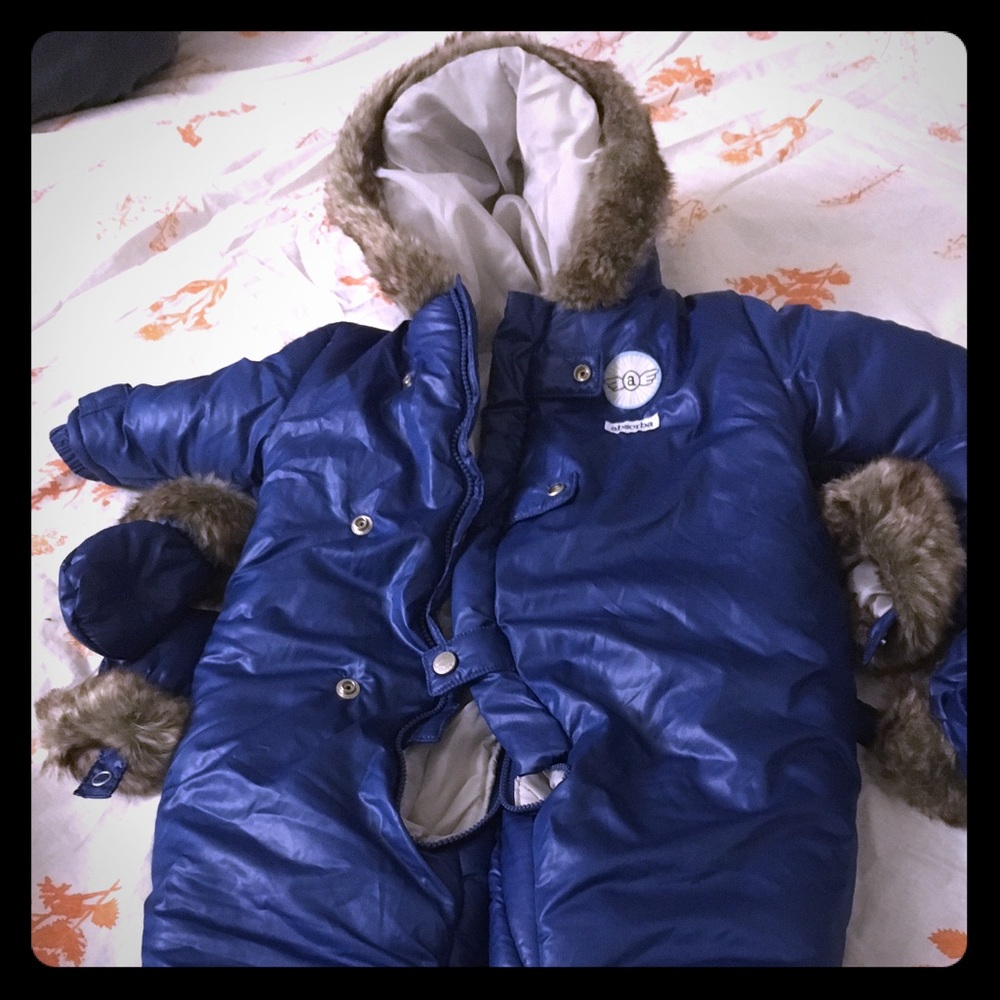 Winter puffer suit