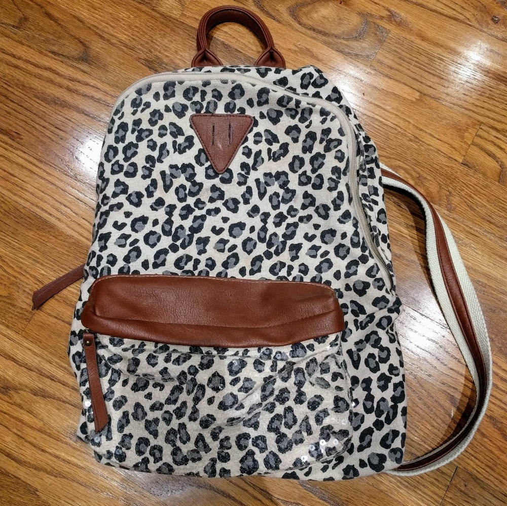 Cheetah Print Backpack