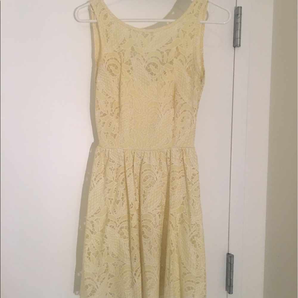 Yellow Lace Dress