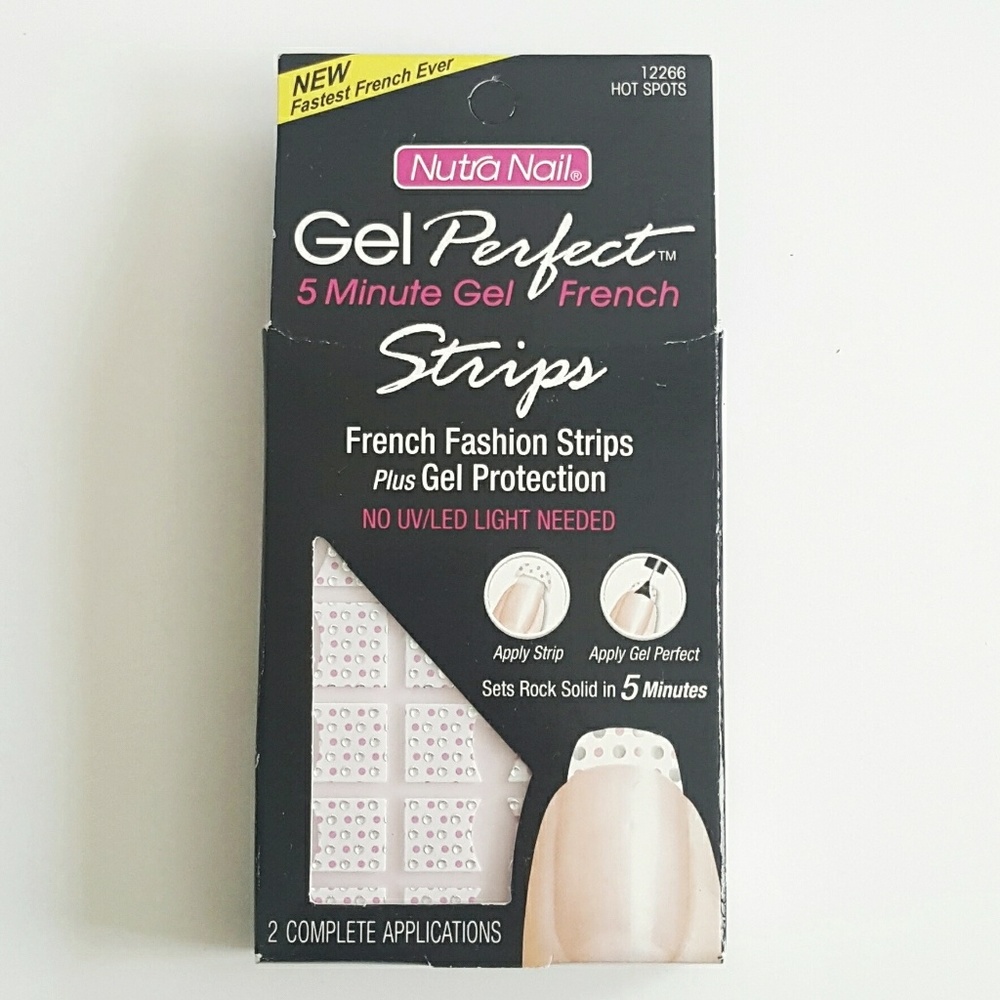 Nutra Nail Gel French Nail Strips - Hot Spots