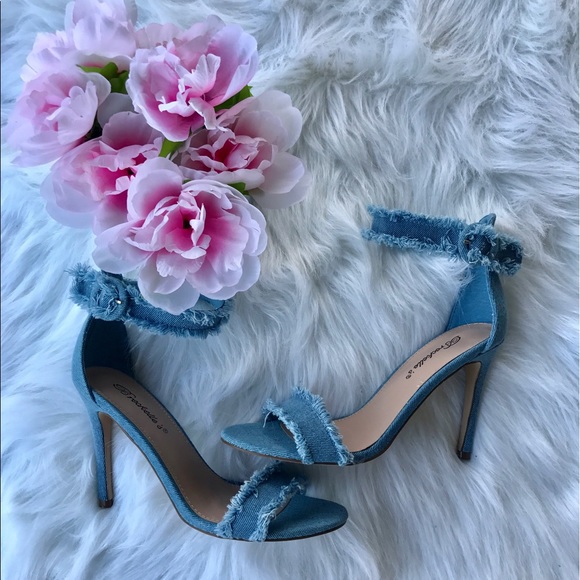 Breckelles Shoes - Denim heels