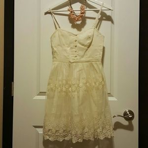 Lacey ivory dress