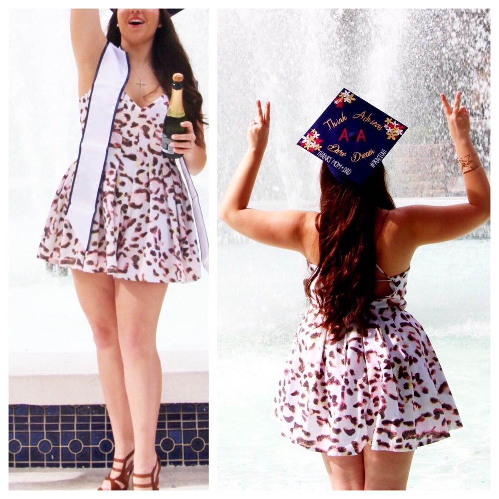 Colorful Animal Print VNeck•Open Back Romper