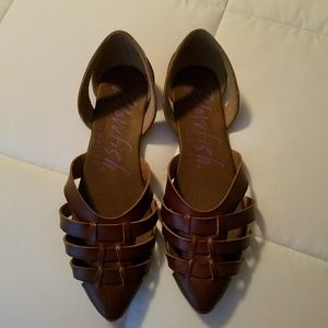 Cute leather sandals, worn twice
