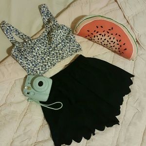 Crop top and soft shorts