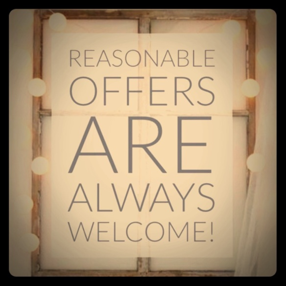 Reasonable Offers are ALWAYS welcome!!! 💜💛💚💙❤️