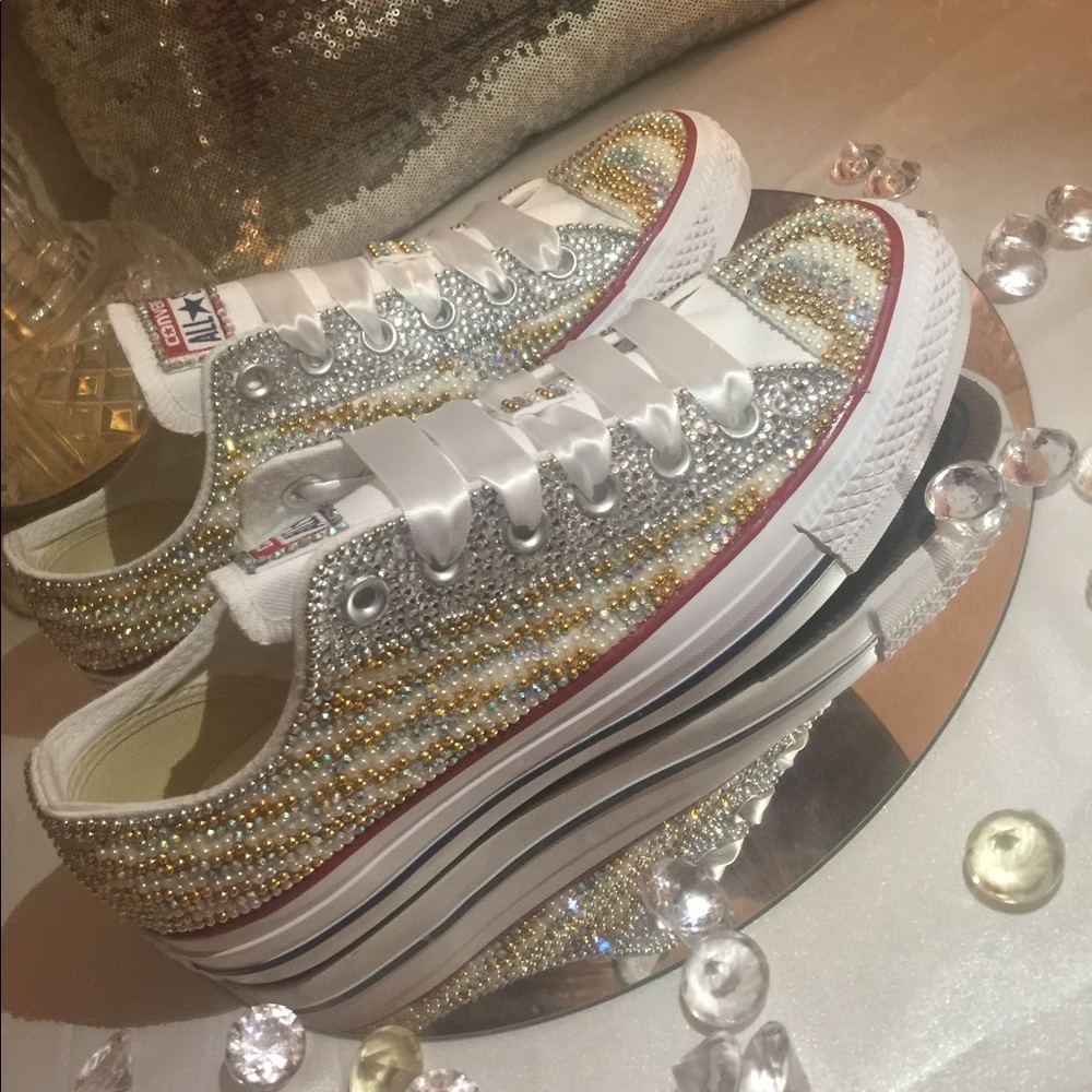 Bling Check design Chucks