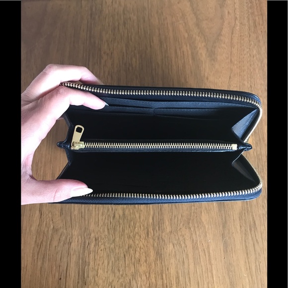 A.P.C. Long Zip Italian Leather Wallet Black - Picture 5 of 5