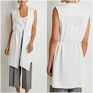 FOREVER 21 Long Sleeveless Trench / Vest