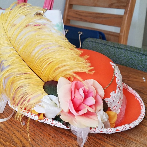 Derby Church Noble Kentucky Orange  Wedding Hat - Picture 2 of 4