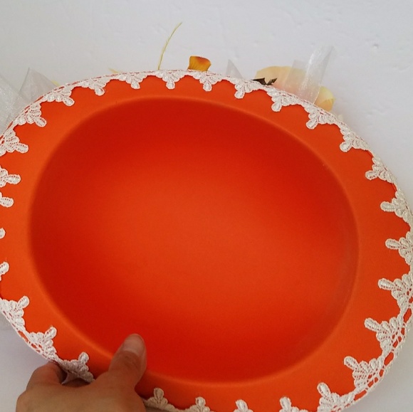 Derby Church Noble Kentucky Orange  Wedding Hat - Picture 4 of 4